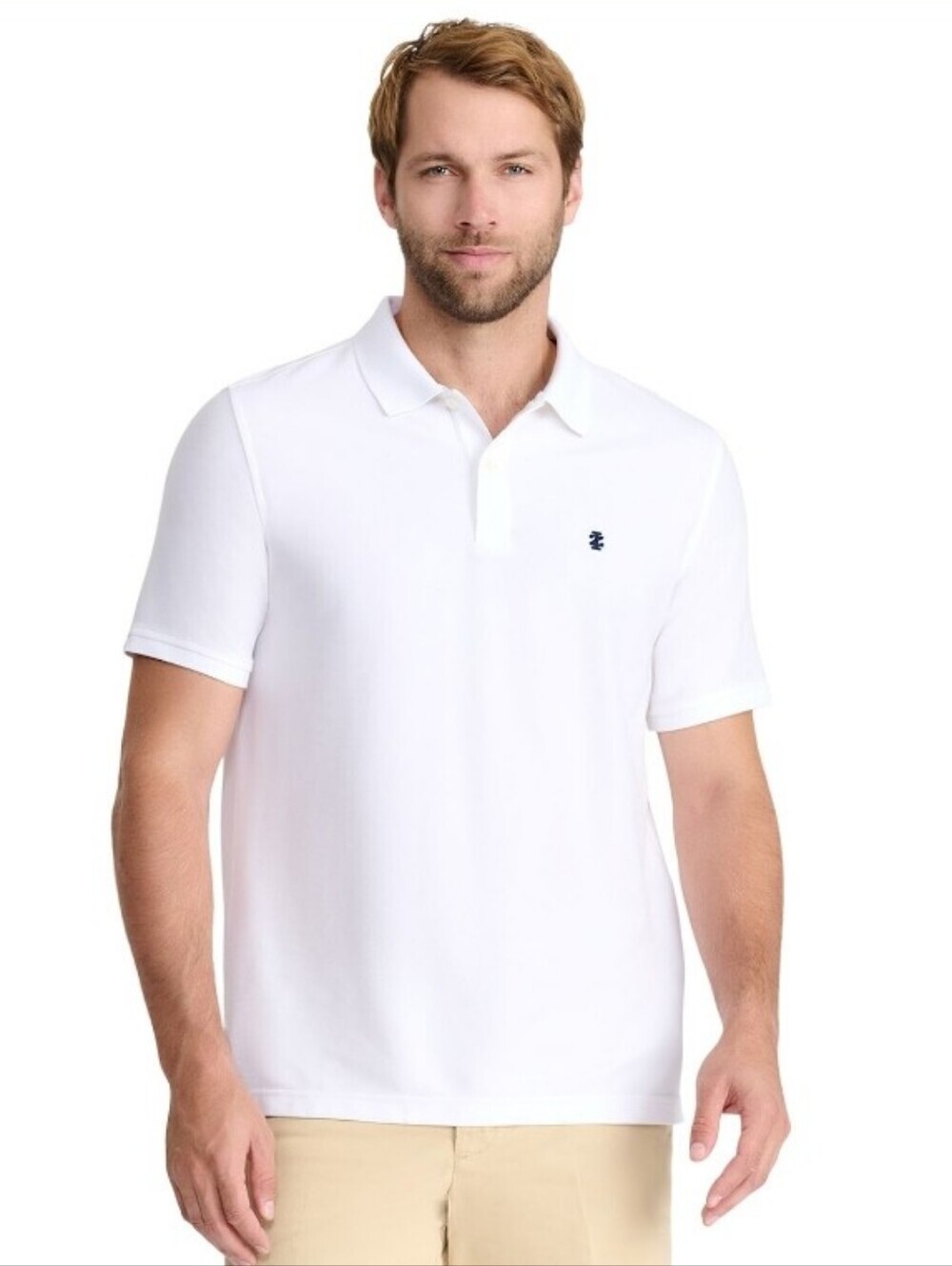 NWT IZOD Men's Bright White Short Sleeve Performance Golf Polo Size XL Sporty